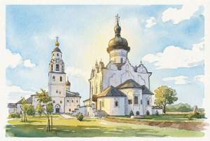 Открытка 10х15см Свияжск  