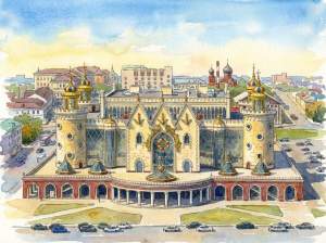Открытка 10х15см Театр кукол  