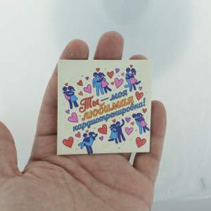 Магнит закатной 65х65мм Казань  