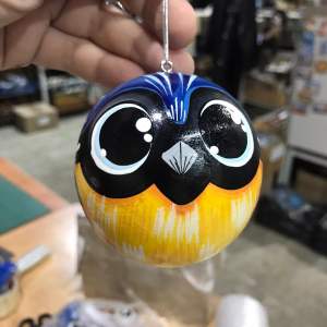 Шар дерево синица 7см   