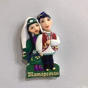 Магнит полист. Татарстан пара молодая зел. WG02-02-002  