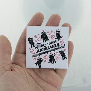 Магнит закатной 65х65мм Казань  