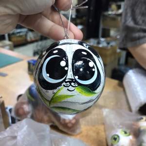 Шар дерево панда 7см   