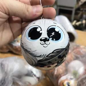 Шар дерево тюлень 7см   