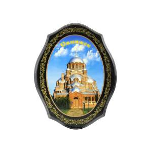 Панно дерево Свияжск Собор 27х21см  