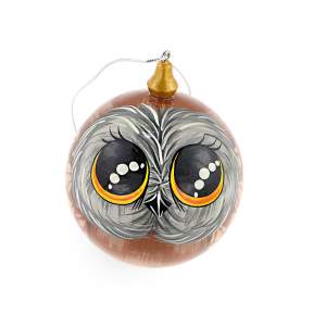 Шар дерево сова 7см   