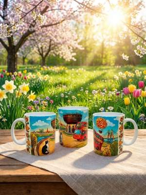 Кружка керамика Казань 330мл Автобу  